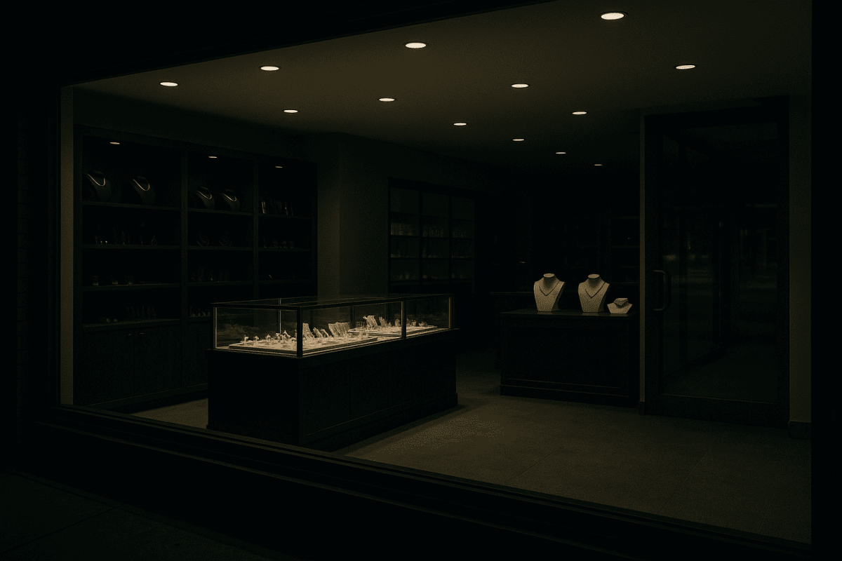 Learn what burglars look for in a store—from poor lighting to weak security systems—and how jewellers can reduce theft risk with smarter protection strategies.